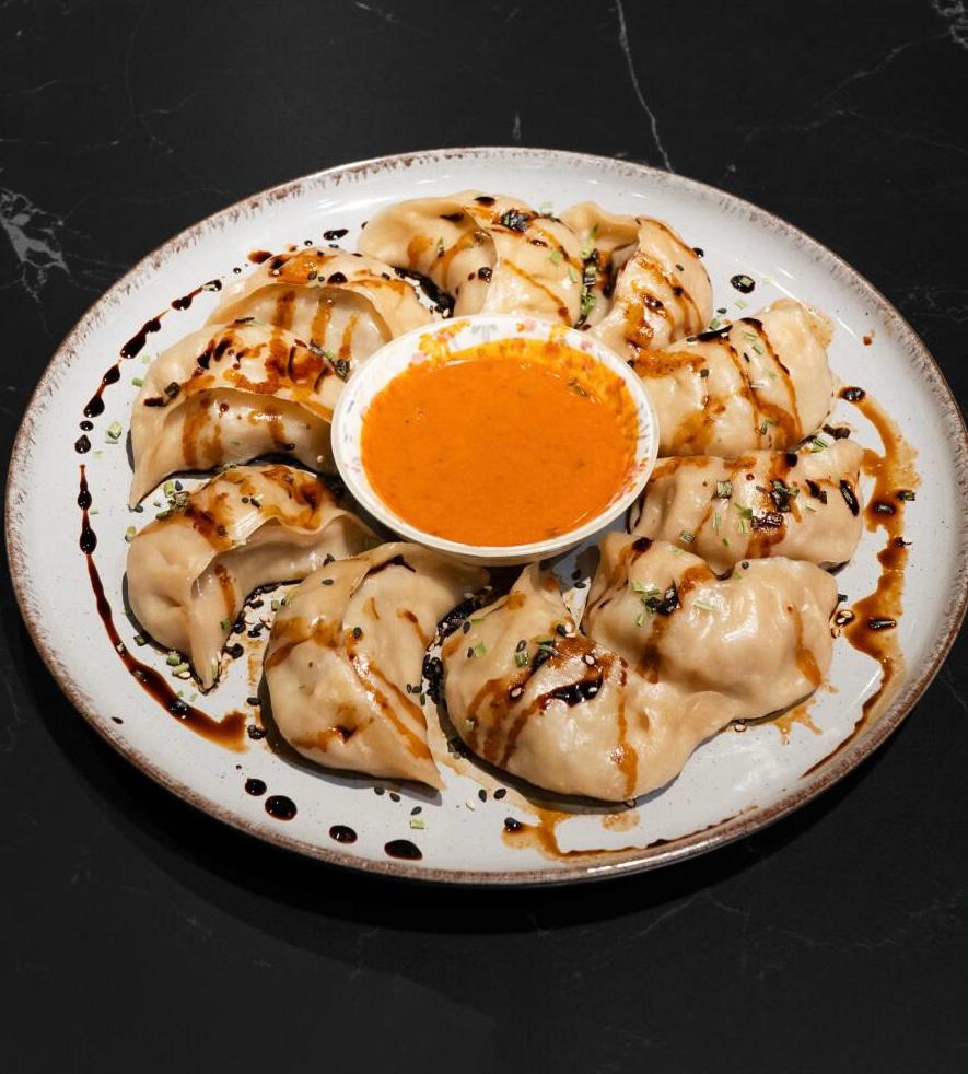 Hausgemachte tibetische Rind-Momos mit Schweizer Rindfleisch